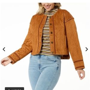 A3 La Joie faux suade jacket size small